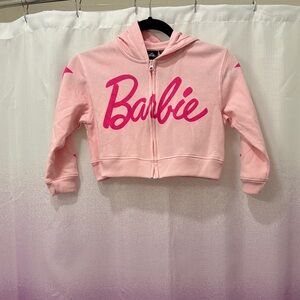 Barbie Light Pink Kids Zip-Up Hoodie